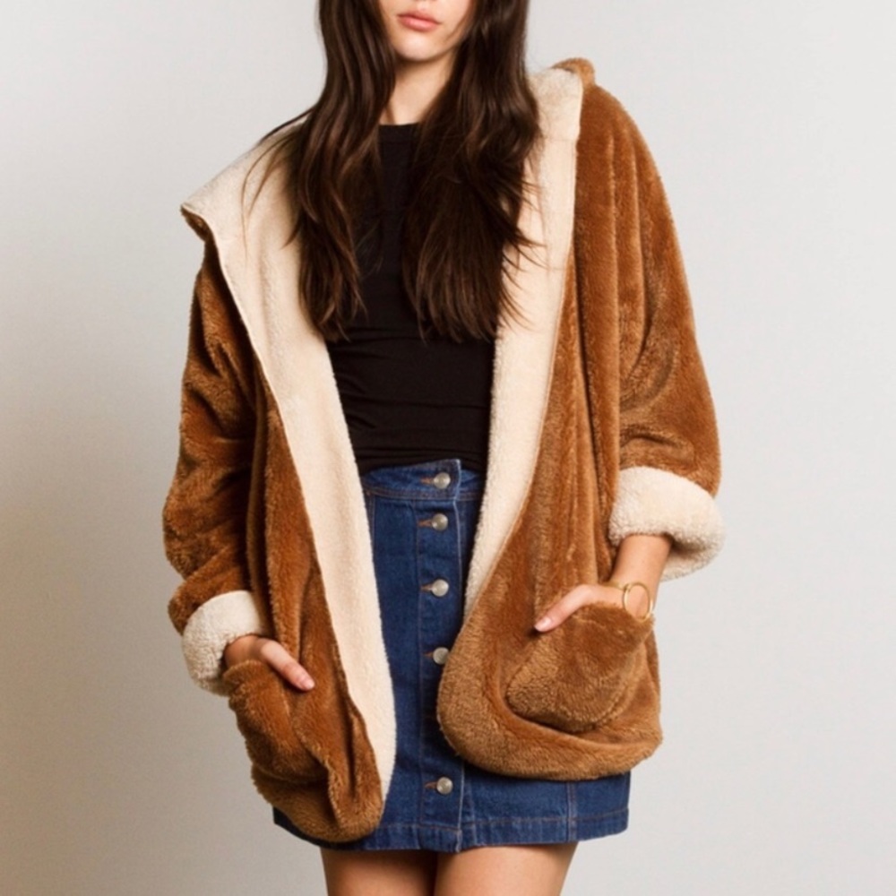 Fuzzy Teddy Bear Jacket - image 4